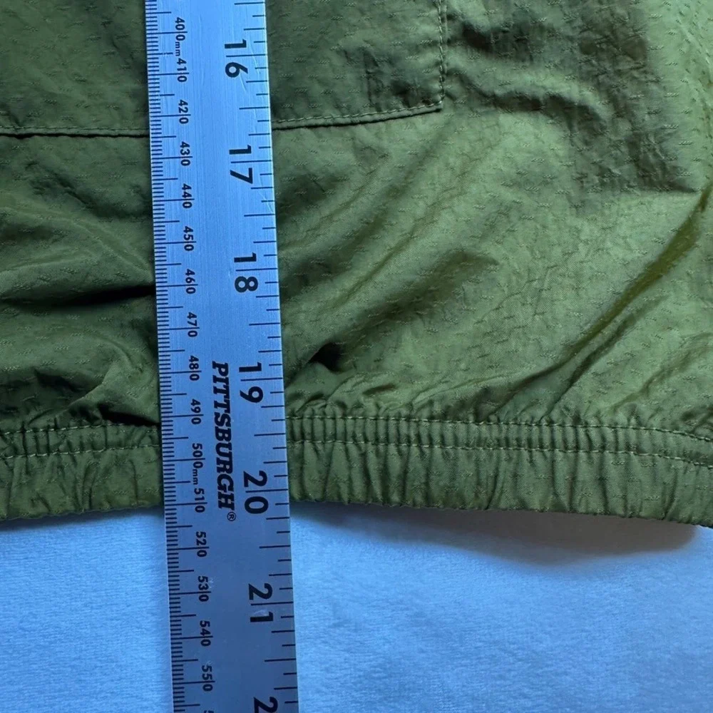 Nike Swoosh Running Jacket‎ Olive Green Dri-FIT Half Zip Pullover XS